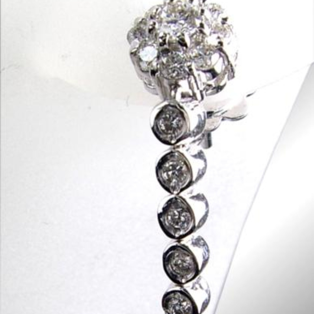 Diamond Earrings 1.00TDW 14KT White Gold